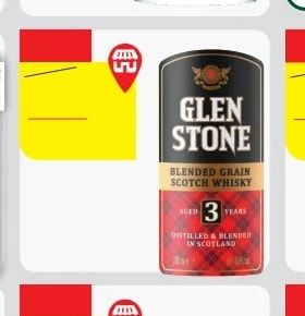 GLEN STONE GLEN STONE BLENDED GRAIN SCOTCH WHISKY AGED 3 YEARS
