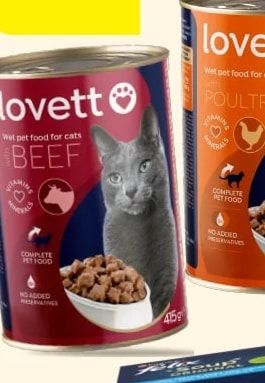 lovett lovett Wet pet food for cats BEEF