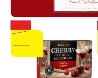Roshen Cherry in Dark Chocolate