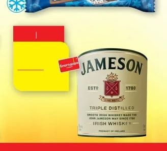 JAMESON TRIPLE DISTILLED IRISH WHISKEY