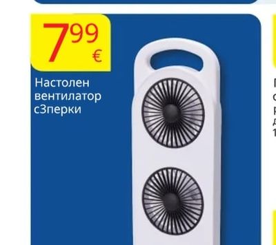 Настолен вентилатор с 3 перки