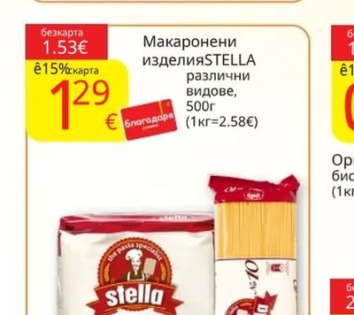 Макаронени изделия различни видове