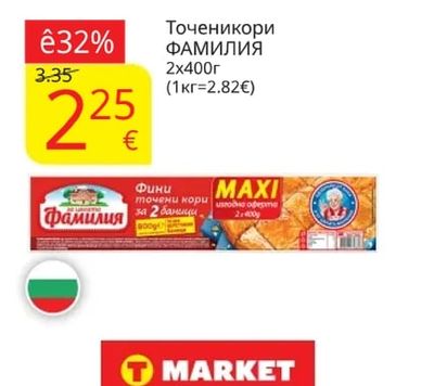 ФАМИЛИЯ Точени кори