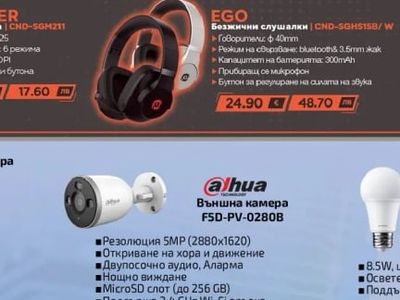 EGO Безжични слушалки | CND-SGHS15B/W