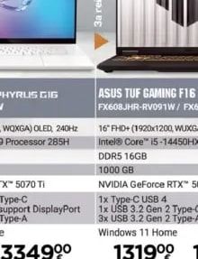ASUS ASUS TUF GAMING F16 FX608JHR-RV091W/FX608JMR-RV010W*
