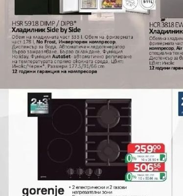 Haier HSR 5918 DIMP/DIPB* Хладилник Side by Side