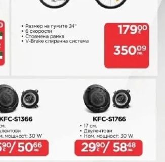KENWOOD Авто колони KFC-S1766