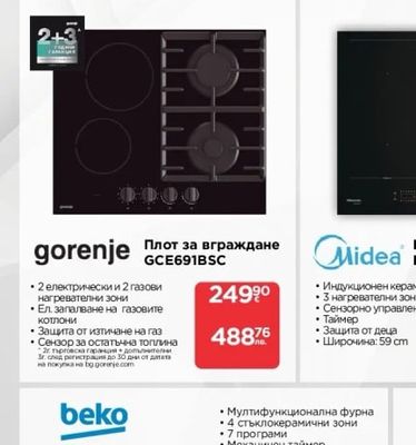 Фурна за вгр. MBO65M80M1-ВК/ MBO65M80M1-X*