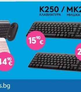 LOGITECH K250 / MK250 КЛАВИАТУРА МИШКА И КЛАВИАТУРА