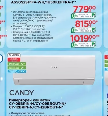 Haier Инверторен климатик AS25S2SFIFA-WH/ 1U25MEHFRA-1/ AS35S2SFIFA-WH/ 1U35MEHFRA-1/ AS50S2SFIFA-WH/ 1U50KEFFRA-1
