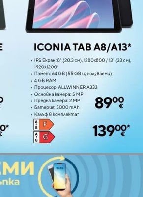 Acer ICONIA TAB A8/A13*
