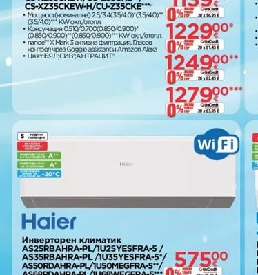 Panasonic Инверторен климатик