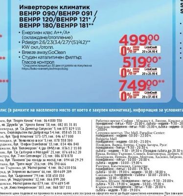 beko Инверторен климатик