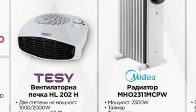 TESY Вентилаторна печка HL 202 H
