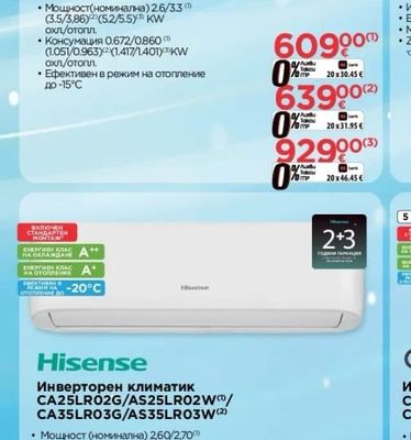 TCL Инверторен климатик TAC-09CHSD/TPH22V3A/TAC-12CHSD/TPH22V3A/TAC-18CHSD/TPH22V3A