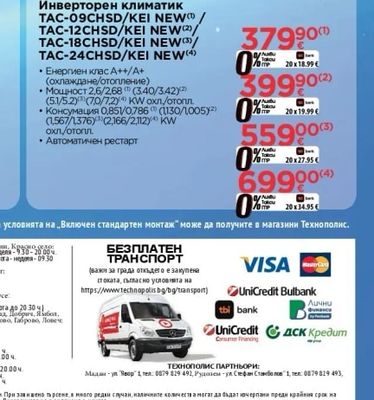 SANG Инверторен климатик TAC-09CHSD/KEI NEW/TAC-12CHSD/KEI NEW/TAC-18CHSD/KEI NEW/TAC-24CHSD/KEI NEW