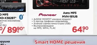 Pioneer Авто МР3 MVH-181UB