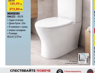 Eurostandard МОНОБЛОК RIMLESS