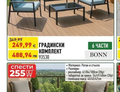 BONN ГРАДИНСКИ КОМПЛЕКТ
