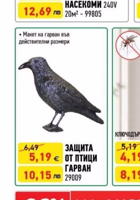 ЗАЩИТА ОТ ПТИЦИ ГАРВАН
