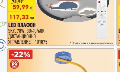 LED ПЛАФОН SKY
