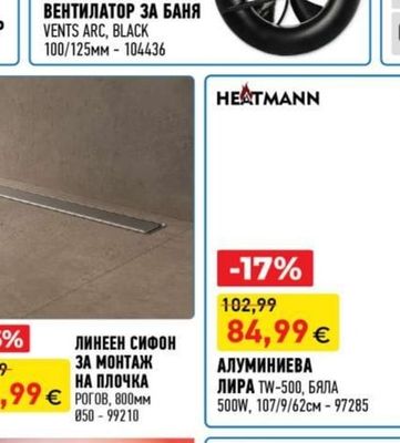 VENTS ARC ВЕНТИЛАТОР ЗА БАНЯ