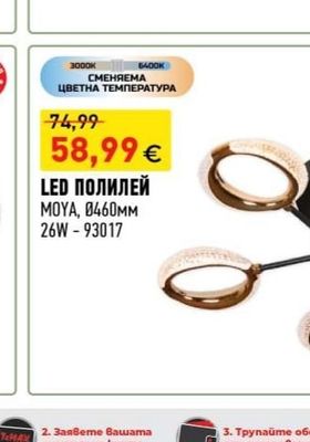 RISE LED ПЛАФОНИЕРА