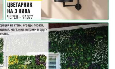ДЕКОРАТИВНО ПАНО МИКС ЗЕЛЕНИ РАСТЕНИЯ